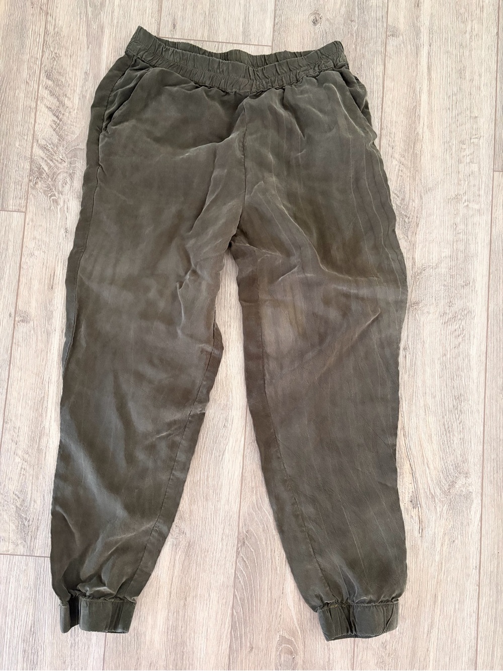Women’s Olive Green Casual Jogger Pants